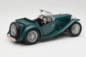 MG TC Midget Shires Green Road Legends 1:18 92468 Metāls — attēls 3 no 8