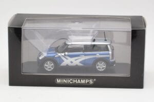 Mini Clubman R55 Cooper S Blue Metallic Onitsuka Tiger Minichamps 1:43 403138676 Metāls — attēls 4 no 4