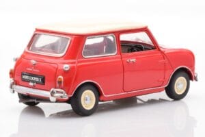 Mini Cooper 1275 S Sarkans Kyosho 1:18 8840 Metāls — attēls 3 no 8