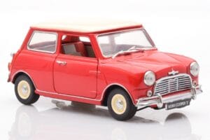 Mini Cooper 1275 S Sarkans Kyosho 1:18 8840 Metāls — attēls 6 no 8