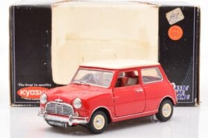 Mini Cooper 1275 S Sarkans Kyosho 1:18 8840 Metāls — attēls 8 no 8