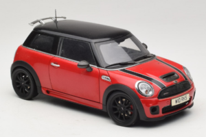 Mini Cooper John Cooper Works R56 Sarkans & Melns Kyosho 1:18 80430419909 Metāls — attēls 6 no 8