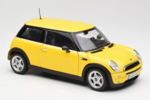 Mini Cooper One R50 Aerodinamikas Pakete Dzeltens Kyosho 1:18 80430148553 Metāls — attēls 6 no 8