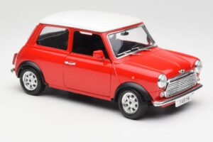 Mini Cooper Sarkans Bburago 1:18 3379 Metāls — attēls 6 no 8