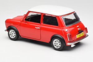 Mini Cooper Sarkans Bburago 1:18 3379 Metāls — attēls 7 no 8