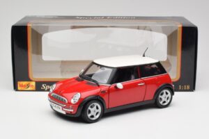 Mini Cooper R50 Sarkans Maisto 1:18 31619 Metāls — attēls 2 no 8