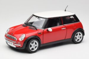 Mini Cooper R50 Sarkans Maisto 1:18 31619 Metāls