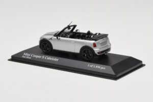 Mini Cooper S R57 Kabriolets Sudrabs Minichamps 1:43 431138830 Metāls — attēls 3 no 6