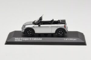 Mini Cooper S R57 Kabriolets Sudrabs Minichamps 1:43 431138830 Metāls
