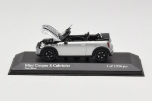 Mini Cooper S R57 Kabriolets Sudrabs Minichamps 1:43 431138830 Metāls — attēls 5 no 6