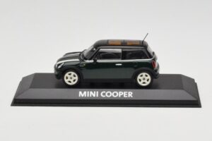 Mini Cooper S R53 Zaļš Ar Svītrām Minichamps 1:43 MINI006 Metāls