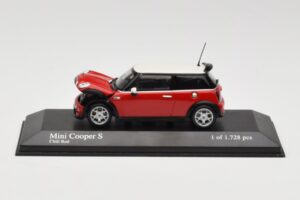 MINI Cooper S R53 Sarkans Minichamps 1:43 431138200 Metāls — attēls 5 no 5