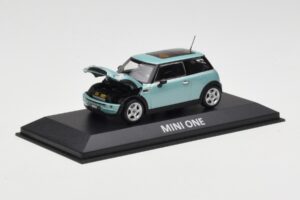 Mini One R50 Gaiši Zaļš Ar Gaiši Zaļu Jumtu Minichamps 1:43 MINI003 Metāls — attēls 2 no 4