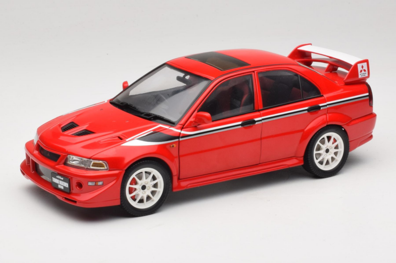Mitsubishi Lancer Evo VI Tommi Makinen Edition Sarkans AUTOart 1:18 77156 Metāls
