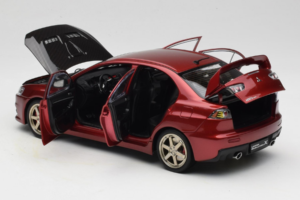 Mitsubishi Lancer Evolution X Sarkans OEM 1:18 MLE02 Metāls — attēls 5 no 8
