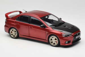 Mitsubishi Lancer Evolution X Sarkans OEM 1:18 MLE02 Metāls — attēls 6 no 8