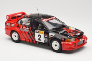 Mitsubishi Lancer Evolution VI #2 Y. Kataoka / S. Hayashi Winner Rally Canberra 1999 AUTOart 1:18 89942 Metāls — attēls 6 no 8