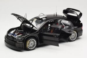 Mitsubishi Lancer Evolution WRC Plain Body Melns AUTOart 1:18 80528 Metāls — attēls 2 no 8