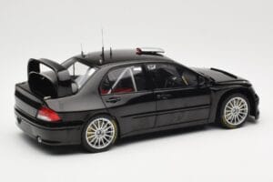 Mitsubishi Lancer Evolution WRC Plain Body Melns AUTOart 1:18 80528 Metāls — attēls 3 no 8
