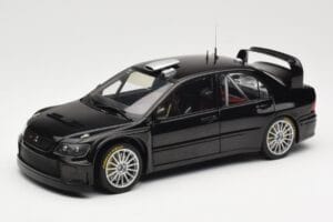 Mitsubishi Lancer Evolution WRC Plain Body Melns AUTOart 1:18 80528 Metāls
