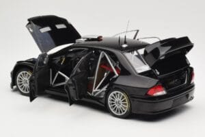 Mitsubishi Lancer Evolution WRC Plain Body Melns AUTOart 1:18 80528 Metāls — attēls 5 no 8