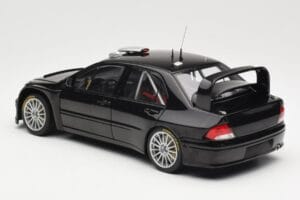 Mitsubishi Lancer Evolution WRC Plain Body Melns AUTOart 1:18 80528 Metāls — attēls 7 no 8