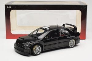 Mitsubishi Lancer Evolution WRC Plain Body Melns AUTOart 1:18 80528 Metāls — attēls 8 no 8
