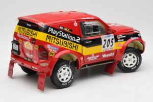 Mitsubishi Pajero Rallye Raid #205 Paris-Dakar Rally 2001 Solido 1:18 9022 Metāls — attēls 3 no 8