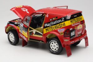Mitsubishi Pajero Rallye Raid #205 Paris-Dakar Rally 2001 Solido 1:18 9022 Metāls — attēls 5 no 8