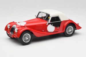 Morgan 4/4 Plus Competition Hardtop Sarkans Kyosho 1:18 08114R Metāls