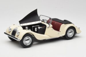 Morgan 4/4 Series II Balts Kyosho 1:18 08111W Metāls — attēls 2 no 8
