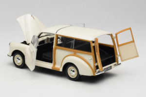 Morris Minor Traveller Balts Minichamps 1:18 150137010 Metāls — attēls 5 no 9