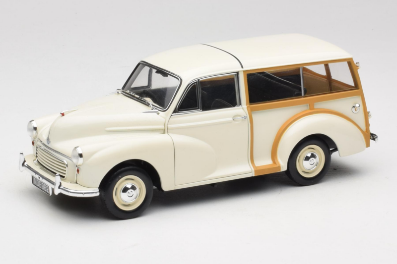 Morris Minor Traveller Balts Minichamps 1:18 150137010 Metāls
