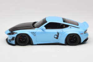 Nissan Fairlady Z RZ34 Pandem China Blue Black GT Spirit 1:18 GT943 Sveķi — attēls 3 no 6