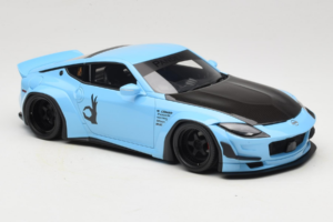 Nissan Fairlady Z RZ34 Pandem China Blue Black GT Spirit 1:18 GT943 Sveķi — attēls 4 no 6