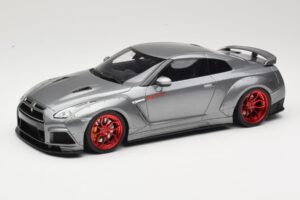 Nissan GT-R R35 Prior Design Pelēks GT Spirit 1:18 GT243 Sveķi