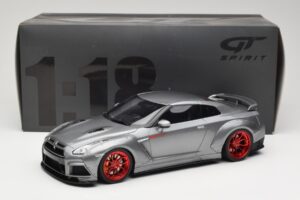 Nissan GT-R R35 Prior Design Pelēks GT Spirit 1:18 GT243 Sveķi — attēls 6 no 6