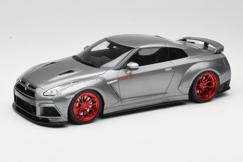 Nissan GT-R R35 Prior Design Pelēks GT Spirit 1:18 GT243 Sveķi