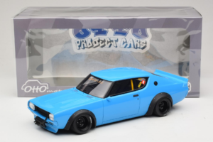 Nissan Skyline 2000 GT-R KPGC110 LB Works Zils Otto 1:18 OT1210 Sveķi — attēls 2 no 6