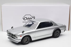 Nissan Skyline C10 2000 GT-R Sudrabs Otto 1:12 G094 Sveķi — attēls 6 no 6