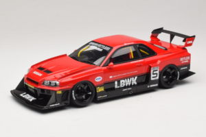 Nissan Skyline ER34 LB Super Silhouette Active Red GT Spirit 1:18 GT570 Sveķi