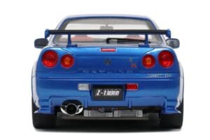 Nissan Skyline GT-R R34 NISMO Z-Tune Bayside Blue Otto 1:12 G082 Sveķi — attēls 3 no 4