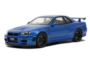 Nissan Skyline GT-R R34 NISMO Z-Tune Bayside Blue Otto 1:12 G082 Sveķi
