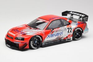 Nissan Skyline GT-R #22 M. Krumm / S. Motoyama Xanavi Nismo JGTC 2002 AUTOart 1:18 80277 Metāls