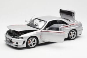 Nissan Skyline GT-R R33 R-Tune Sudrabs AUTOart 1:18 77326 Metāls — attēls 2 no 8