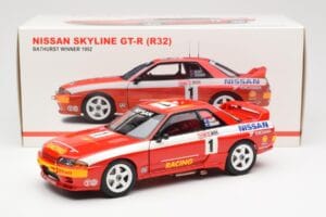 Nissan Skyline GT-R R32 #1 J. Richards / M. Skaife Bathurst 1000 Winner 1992 AUTOart 1:18 89279 Metāls — attēls 8 no 8