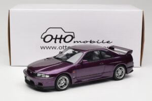 Nissan Skyline GT-R R33 V-Spec Midnight Purple Otto 1:18 OT1138 Sveķi — attēls 6 no 6