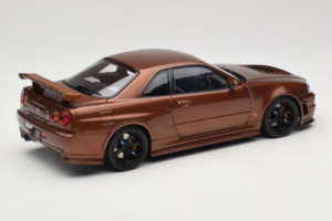 Nissan Skyline GT-R R34 Customized Metallic Bronze MotorHelix 1:18 M83414 Metāls — attēls 3 no 8