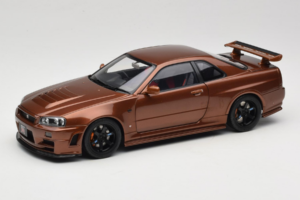 Nissan Skyline GT-R R34 Customized Metallic Bronze MotorHelix 1:18 M83414 Metāls