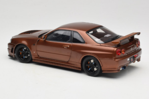 Nissan Skyline GT-R R34 Customized Metallic Bronze MotorHelix 1:18 M83414 Metāls — attēls 7 no 8